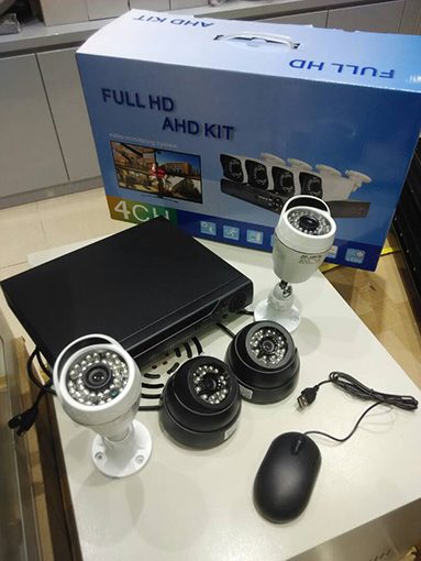 AHD CCTV 4 CAM – منظومة كاميرات مراقبة رباعية